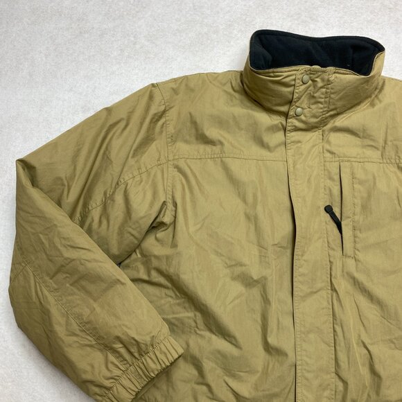 LL Bean Jacket Mens L Reg Olive Green Parka Goose Down Puffer Coat - Picture 6 of 15